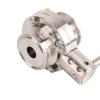 304 Stainless Steel Butterfly Three-Way Clamp Valve, Sanitary Quick-Connect, PN1.6, 150°C, OD 32 mm view 4