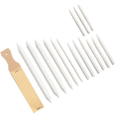 Beatifufu 16-Piece Drawing Set with Blending Stumps and Paper