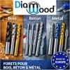 Diamwood HSS Co TiN Twist Drill Bit, Extra Short, DIN 1897 PZ, Stainless Steel, 130°, Dia. 9 x OAL 84 x FL 40 x Shank 9 mm x Z2 view 3