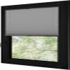 RENA No-Drill Pleated Blind for Windows | Pleated Shades for Windows & Doors | Custom-Made Blackout Blind | Indoor Window Blind | Gray 125 x 80 cm | Anthracite Mechanism view 2