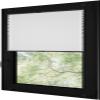 RENA No-Drill Pleated Blind for Windows & Doors, Made-to-Measure Blackout, White, 130 x 220 cm, Anthracite Mechanism view 2