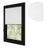 RENA No-Drill Pleated Blind for Windows & Doors, Made-to-Measure Blackout, White, 130 x 220 cm, Anthracite Mechanism view 3