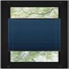 RENA No-Drill Pleated Blind for Windows, Made-to-Measure Blackout Shade, Navy, 75 x 200 cm, Anthracite Mechanism view 1