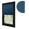 RENA No-Drill Pleated Blind for Windows, Made-to-Measure Blackout Shade, Navy, 75 x 200 cm, Anthracite Mechanism view 4
