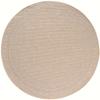 Carpetsale24 Round Outdoor Rug, 80 cm, Beige, Weatherproof and UV-Resistant view 2