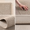 Carpetsale24 Round Outdoor Rug, 80 cm, Beige, Weatherproof and UV-Resistant view 3
