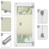 RENA No-Drill Pleated Blind for Windows and Doors, Made-to-Measure Blackout Blind, Indoor Window Blind, Ecru, 60 x 80 cm, Gray Mechanism view 4