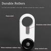 Heavy-Duty Double Curtain Track, Aluminum Ceiling Rail, Ultra-Thin Internal-Runner Track, Black, 3.4 m view 2