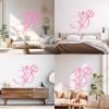 Om Symbol Yoga Trishula Hindu Script Wall Decal 54 x 59.8 cm Pink, Does Not Fall Off view 2