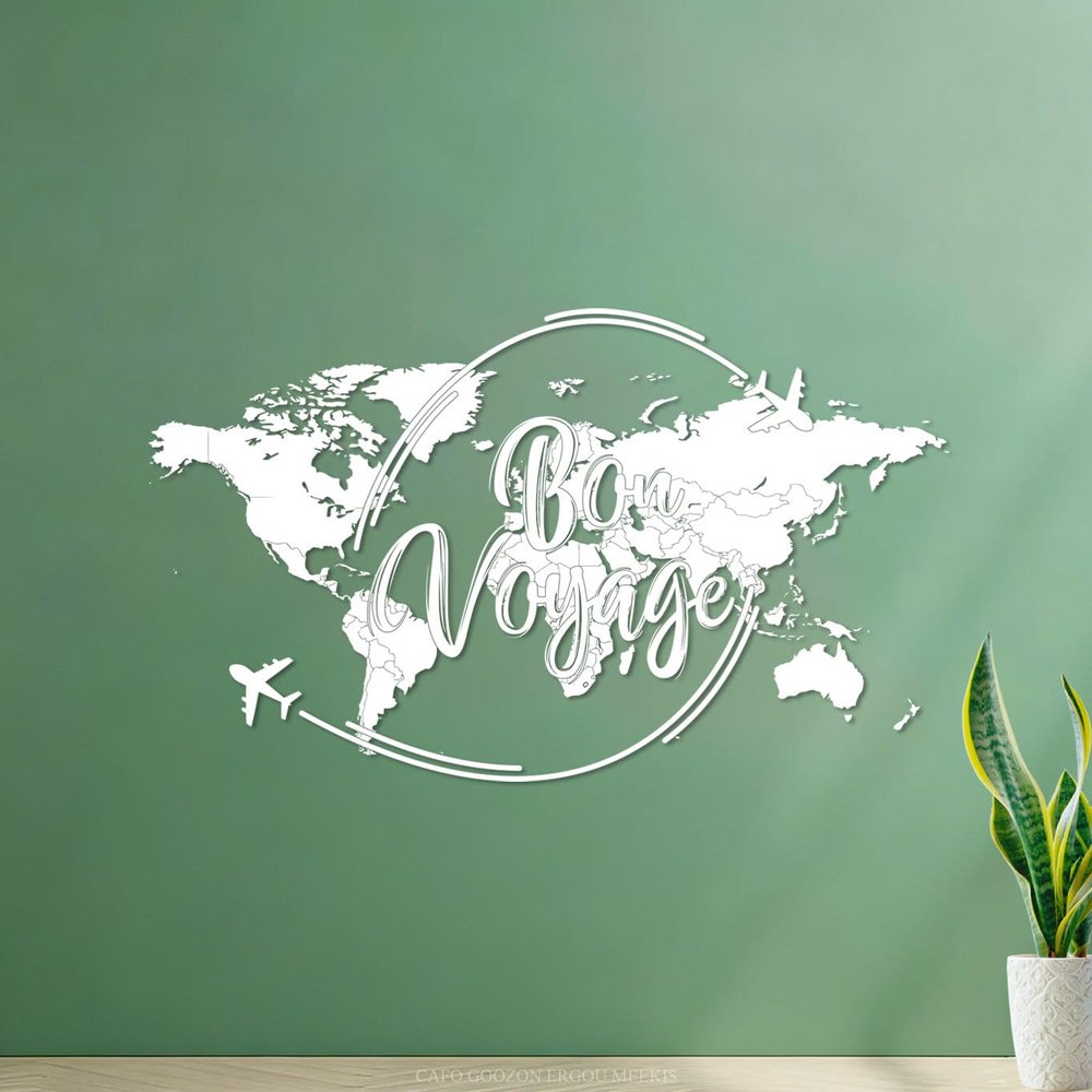 Vinyl Wall Decal, “Have a Good Trip” Quote, 54 x 91.5 cm, Waterproof, White