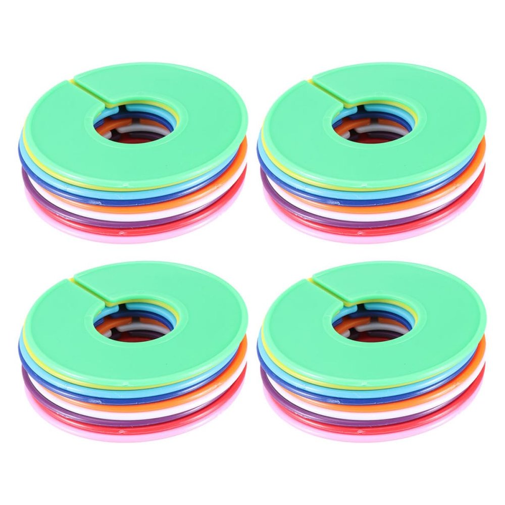 Housoutil Plastic Clothing Size Rings, 36 Pieces, with Clear Markings