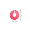 Housoutil Plastic Clothing Size Rings, 36 Pieces, with Clear Markings view 2