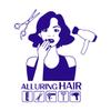 Cute Haircut Beauty Salon Fashion Wall Decal, Dark Blue, 34 x 37.9 cm view 2