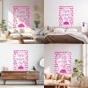 Enjoy the Summer Waves, Cute Crab and Inspiring Vacation Wall Sticker, 36 x 50.8 cm, Rose Red, with Transfer Film Set view 3
