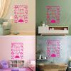 Enjoy the Summer Waves, Cute Crab and Inspiring Vacation Wall Sticker, 36 x 50.8 cm, Rose Red, with Transfer Film Set view 4