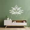 Mandala Wall Decal, Bohemian Hindu Mandala, 51 × 56.9 cm, White, with Transfer Film Set view 3