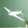 Airplane Pilot Vinyl Wall Sticker, 64 x 93.8 cm, White view 1