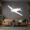 Airplane Pilot Vinyl Wall Sticker, 64 x 93.8 cm, White view 4