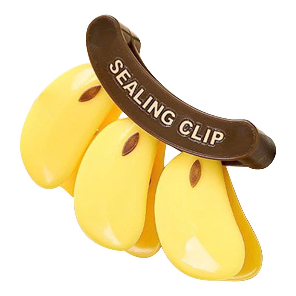 Reusable Food Clips with Magnetic Banana Design