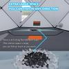 Insulated Ice Fishing Shelter for 6–10 People, Gray view 4