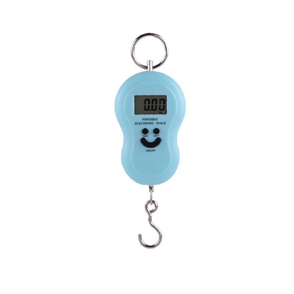 50 kg/10 g LCD Digital Hanging Scale, Blue
