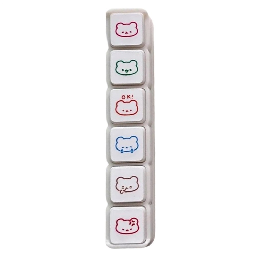 Scrapbooking Stamp Set, 8.5 x 1.5 x 1.5 cm, ABS, Cartoon, Portable, Reusable