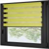 RENA Roller Blinds for Windows Without Drilling - Day and Night - Double Roller Blind with Hooks - Ready to Use - Window Blind - Anthracite, Adjustable Chain - 95 x 130 cm - Lime - Anthracite Mechanism view 1