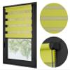 RENA Roller Blinds for Windows Without Drilling - Day and Night - Double Roller Blind with Hooks - Ready to Use - Window Blind - Anthracite, Adjustable Chain - 95 x 130 cm - Lime - Anthracite Mechanism view 4