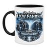 Personalized Truck Driver Mug with Name, 300 ml, Black view 2