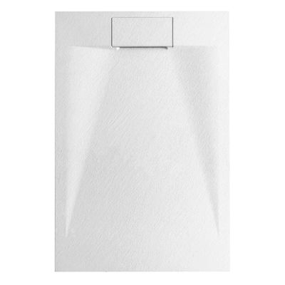 Soho SMC SlimLine Shower Tray, Only 35 mm High & Slip-Resistant (Matte White, 120 x 80 cm)