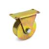 Grooved Pulley Block, 1-Piece Steel Sliding Pulley with V-Groove Wheel for Reverse-Rail Sliding Gates view 3
