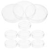 Plastic Petri Dishes with Lids, 10-Pack, Transparent Culture Plates view 1