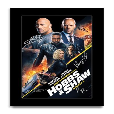 HWC Trading Fast & Furious Presents: Hobbs & Shaw Gift Printed Poster, Signed Autograph Photo for Film Memorabilia Fans (ID-003214) - A4 Print Only