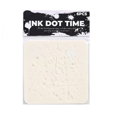 6-Piece Ink Dot Stencil Set