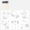 6-Piece Ink Dot Stencil Set view 4