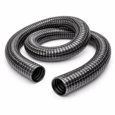 PVC Vacuum Hose, Black, Flexible, Reinforced, 32 mm x 3 m
