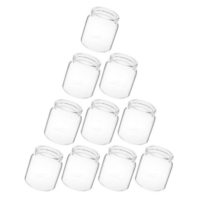 10 Miniature Glass Bottles for Succulents, Transparent Growing Containers