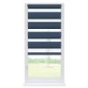 RENA No-Drill Day and Night Roller Blind with Hooks, Anthracite, Adjustable Chain, 45 x 130 cm - Granate view 1