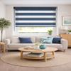 RENA No-Drill Day and Night Roller Blind with Hooks, Anthracite, Adjustable Chain, 45 x 130 cm - Granate view 4