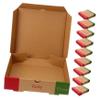 Portable Paper Pizza Boxes, 10-Pack for Deliveries view 1