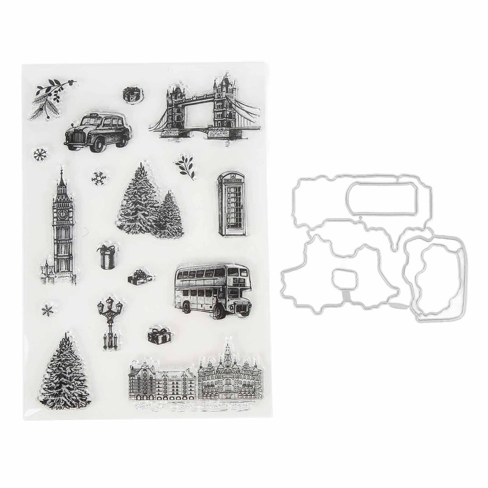 DIY Christmas Stamps, Transparent and Reusable, with Clear Designs for Cards, Scrapbooks, Photo Albums, and Decorations