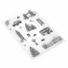 DIY Christmas Stamps, Transparent and Reusable, with Clear Designs for Cards, Scrapbooks, Photo Albums, and Decorations view 4