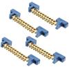 FRCOLOR 4-Piece 10-Hole Copper-Brass Distribution Terminal Block with Plastic Insulation view 1