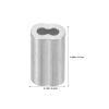 VILLFUL 500-Piece Aluminum Double Crimp Sleeves, Figure-8, 1.0 mm, for Steel Wire Rope view 2