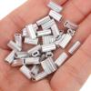 VILLFUL 500-Piece Aluminum Double Crimp Sleeves, Figure-8, 1.0 mm, for Steel Wire Rope view 4