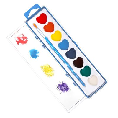 Heart-Shaped Watercolor Set