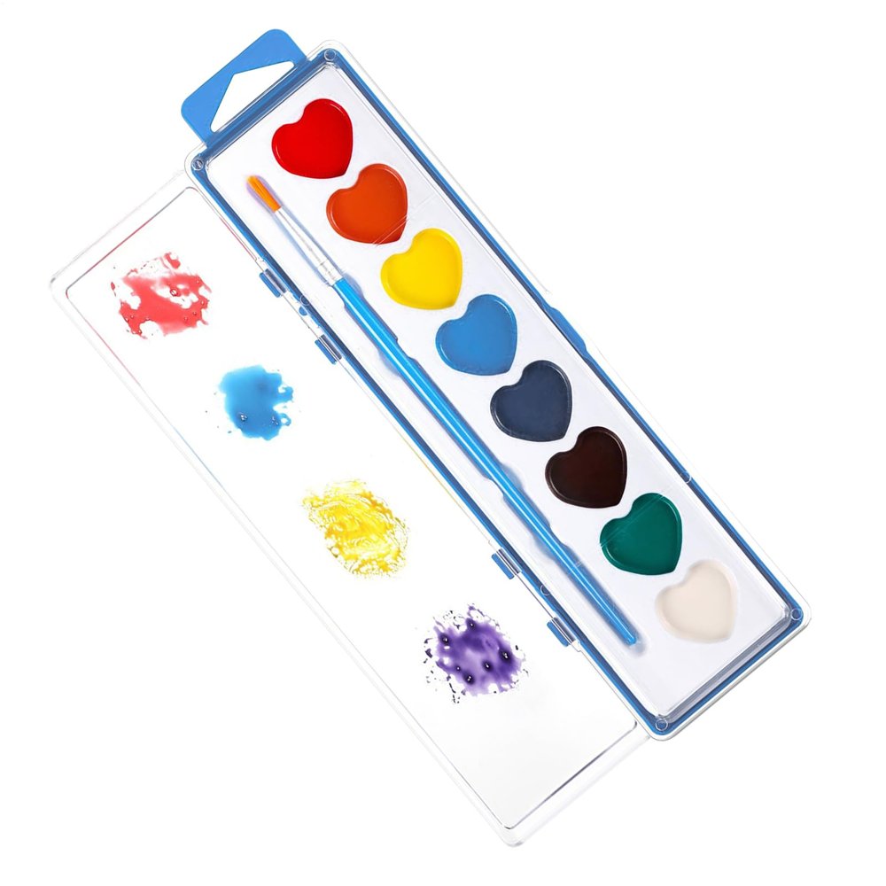 Heart-Shaped Watercolor Set