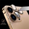 Universal Camera Lens Protector for iPhone 16/15/14/13/12/11 Pro Max, Tempered Glass with Black Metal Ring, 15 (2PCS) view 4