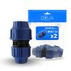 DOJA Barcelona PP Reducing Coupling for MDPE Pipe, 40 mm x 32 mm, 2-Pack view 1