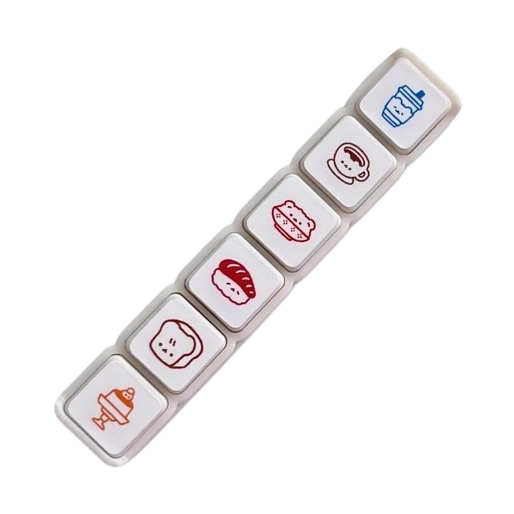 Journaling Stamps, 6-Piece Cartoon Mini Stamp Set